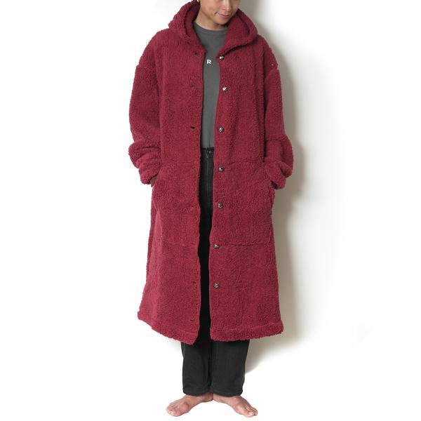 PAPASWEATER/WINE シェルパブランケット ガウン 防寒 ワードローブ ヴィンテージ