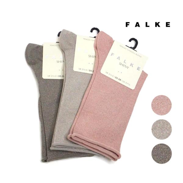 FALKE（ファルケ） レディース SHINY SOCKS ロールカフ シャイニー