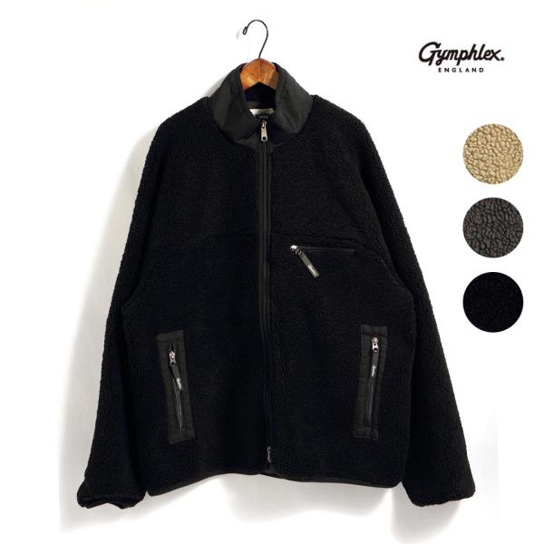 Gymphlex ジムフレックス コージーライトボア ジップアップブルゾン star-bars_gy-a0250bol-szn