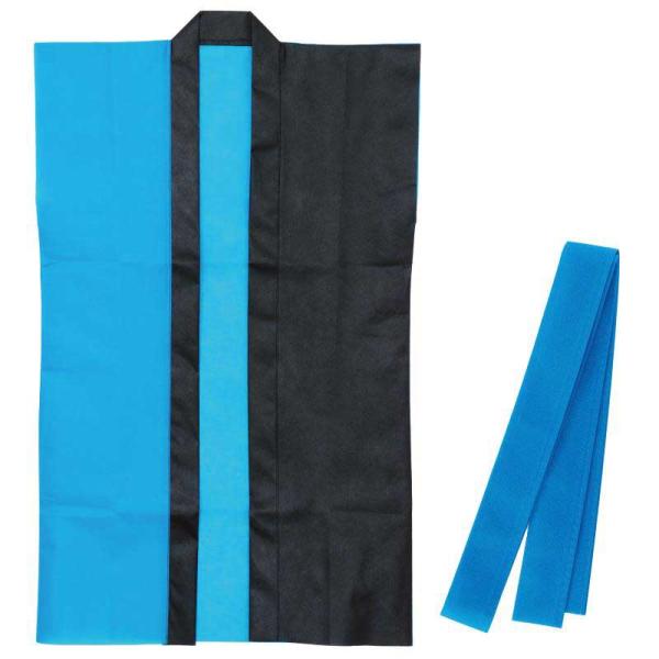 見た目も華やか！ツートンカラーのかっこいいハッピ！ツートンカラーがかっこいいハッピです。軽さと撥水性を持ち合わせた不織布製です。不織布なので加工が簡単です。帯付きなので、しっかり着用することが可能です。運動会、発表会、イベントなど幅広いシー...