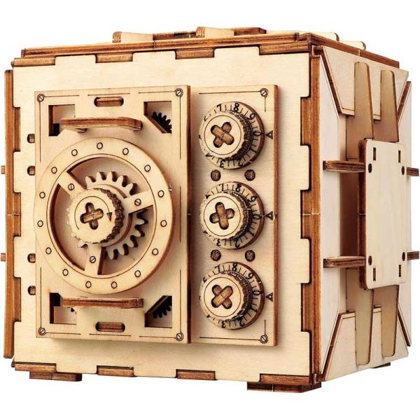 アーテック 木製ダイヤル式金庫型貯金箱クラフトキット No.58431