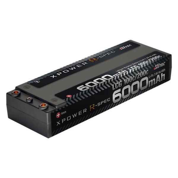 ハイテック Li-Poバッテリー エックスパワー Rスペック 7.4V 6000mAh LCG 100C/200C