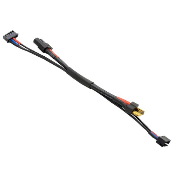 ハイテック XT60⇒ディーンズコネクター 充電ケーブルバランスコード一体型（ショートケーブル）HMJ462(S)