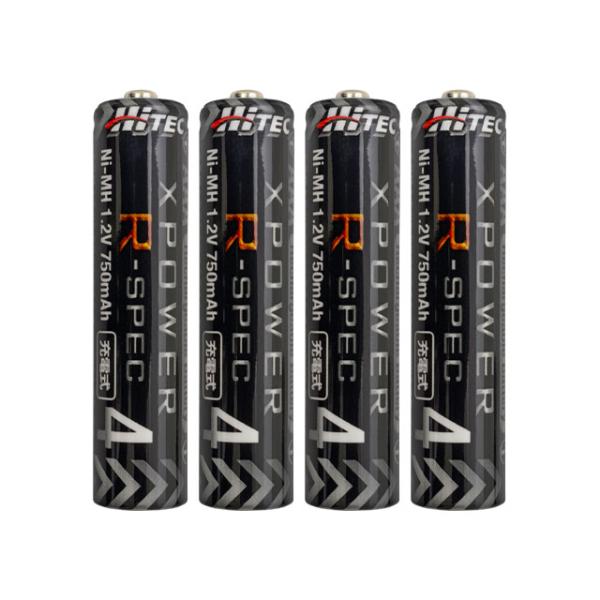 ハイテック 充電式単4電池 エックスパワー Rスペック AAA750mAh XPRAAA750