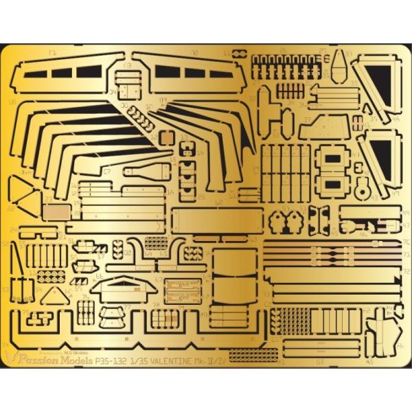 低価格ながら、使って効果的な部分を厳選した、極めて効果的なエッチングセットです。車体各所のOVM保持具、フェンダーの補強板、直接照準器などを網羅。更にワンポイントでアイキャッチになる車体銘板もパーツ化しました。パッションモデルのキットは製品...