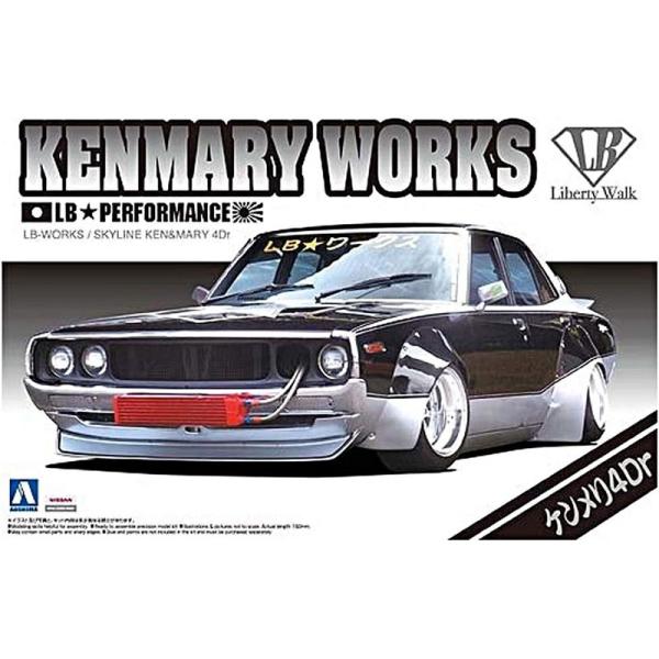 【R2・激レア・非売品】Libertywalk　ケンメリ　インテリアパネル アオシマ プラモデル 1/24 リバティーウォーク No.3 LBワークス