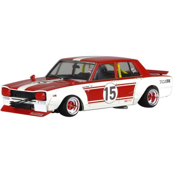 ARII製　プラモデル　みなしごハッチ、ケロっ子デメタン　ゲーム付き AOSHIMA - NO.11 1/24 アオシマ グラチャン ハコスカ 4ドア