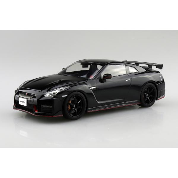 アオシマ プラモデル 1/24 楽プラ スナップカー No.05-MB R35 NISSAN GT-R NISMO 2017 メテオフレークブラックパール