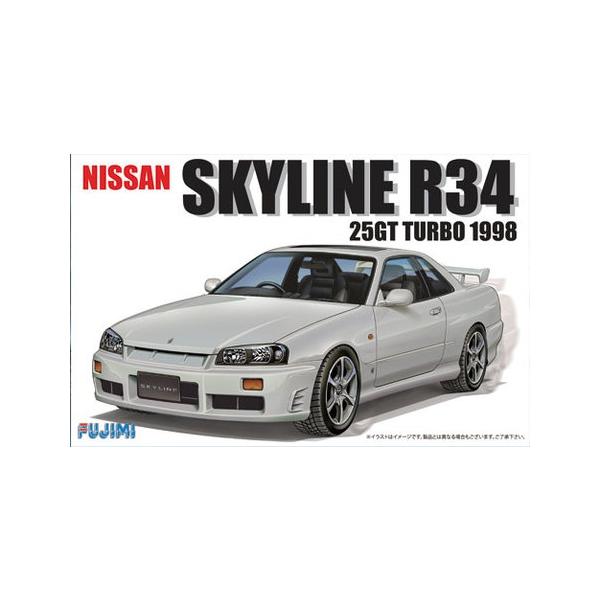 フジミ模型 1/24 インチアップ R34 スカイライン25GT ターボ1998