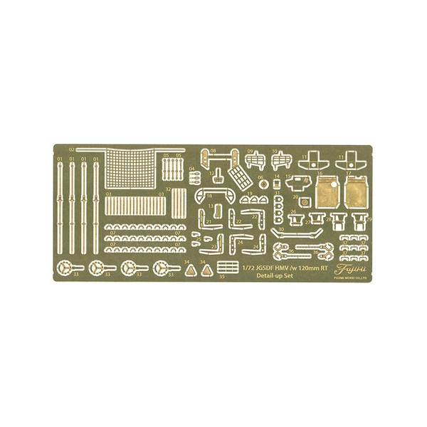 フジミ模型 プラモデル 1/72 ミリタリーシリーズ 陸上自衛隊 重迫牽引車/120mm迫撃砲Rt 純正エッチングパーツ