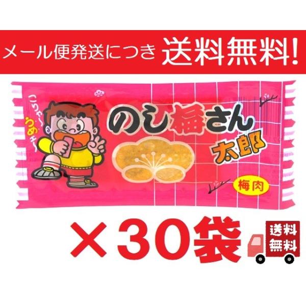 のし梅さん太郎 1枚×30袋 菓道 送料無料 500 ポイント消化 メール便 発送