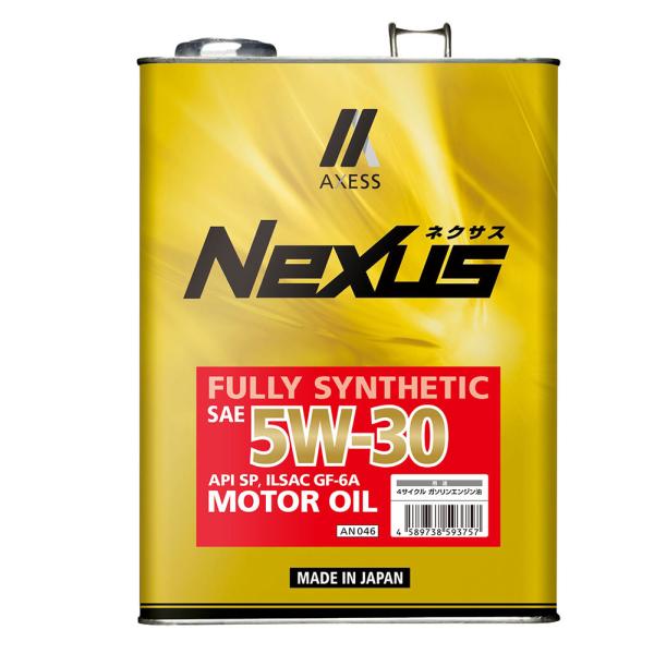 エンジンオイル ダイハツ タント 型式L375S対応エンジンオイル ネクサスSN 5W-30 4リットル缶 1缶