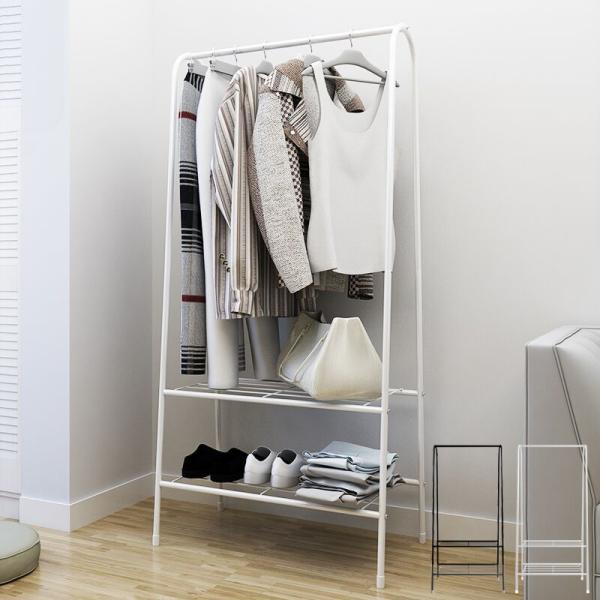 スリム＆頑丈 ハンガーラック おしゃれなデザイン 簡単組み立て ハンガーラック 多機能ラック 幅70cm 耐荷重30kg 頑丈 収納棚