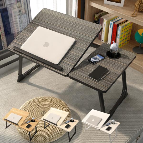 【仕様】 サイズ：55.5×32×25cm材質：天板：繊維板 脚：スチールカラー：木目調ホワイト系、木目調ブラック系、ホワイト、木目調ライト系重量：2.5kg【特徴】●コンパクト&amp;簡単収納折りたたみテーブルなのでコンパクトに収納でき...