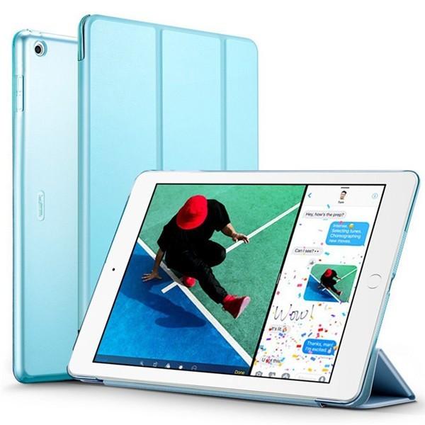 Esr Ipad ケース 新型 Apple Ipad 9 7インチ 17 18 ケース 超軽量 極薄 半透明 レザー 三つ折スタンド オートスリープ機能 スカイブルー 1 星商店 通販 Yahoo ショッピング