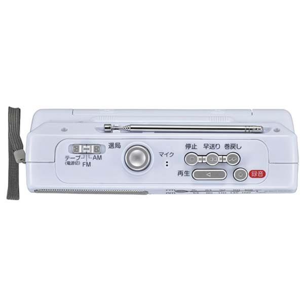 ラジオ おしゃれ 携帯ラジオ 録音 モノラル カセット レコーダー Am Fm 電池式ヘッドホン端子 スピーカー シンプル持ち運びに便利 防災グッズ Humidisec Re