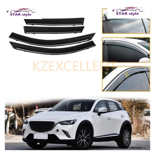 ドアバイザー アバイザー 左右セット サイドバイザー マツダ CX-3 2018 2019 ドアバイザー