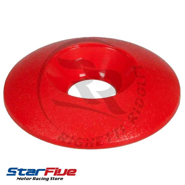 レーシングカートのシート装着時に使用する、ナイロン（プラスチック）製ロゼットワッシャーです。従来品に比べ、山の部分を低く抑えることでドライバー自身の違和感やダメージを軽減しました。■メーカー：RR（righettiridolf）■サイズ　：...