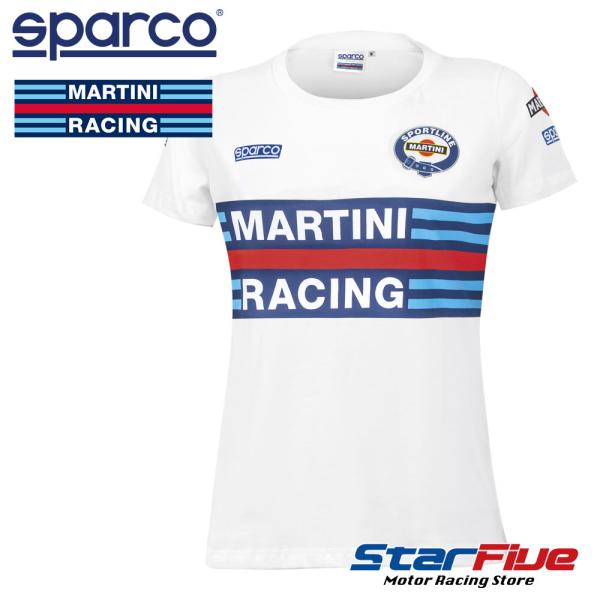 スパルコ マルティーニレーシング Tシャツ レディース REPLICA LADY Sparco MARTINI RACING 2026年継続モデル