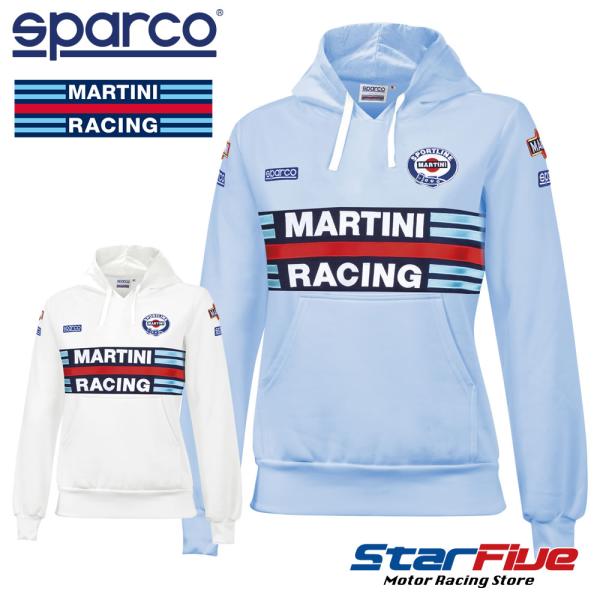 スパルコ マルティーニレーシング フーデッドパーカー レディース HOODIE REPLICA LADY Sparco MARTINI RACING