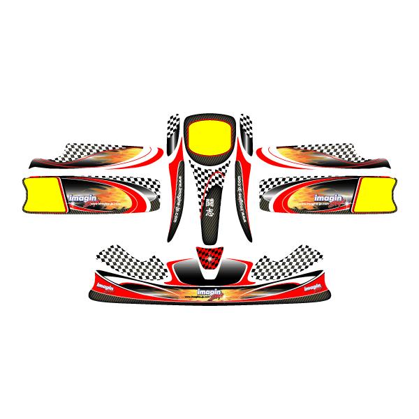 カウルステッカー オリジナルデザイン KG-UNICO用 レーシング