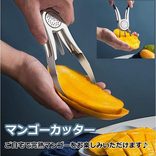 マンゴーカッター マンゴー専用ナイフ マンゴー カッター ナイフ 均等にカット イベント キッチン 便利 安全 送料無料