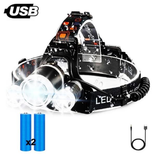 ヘッドライト LED 充電式 最強ルーメン ヘッドランプ LEDライト 10000ルーメン 登山 釣り ジョギング 自転車