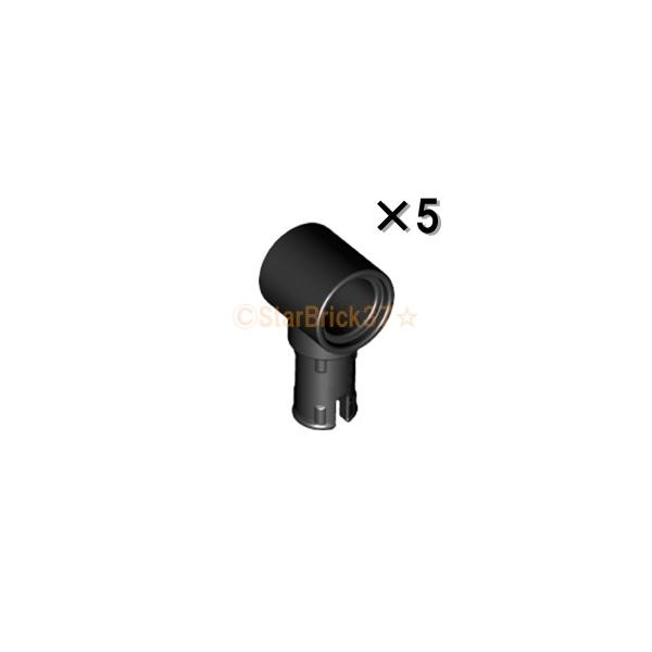 レゴ(LEGO)パーツのテクニックピン(ペグ穴付き)ブラックの5個セットです。