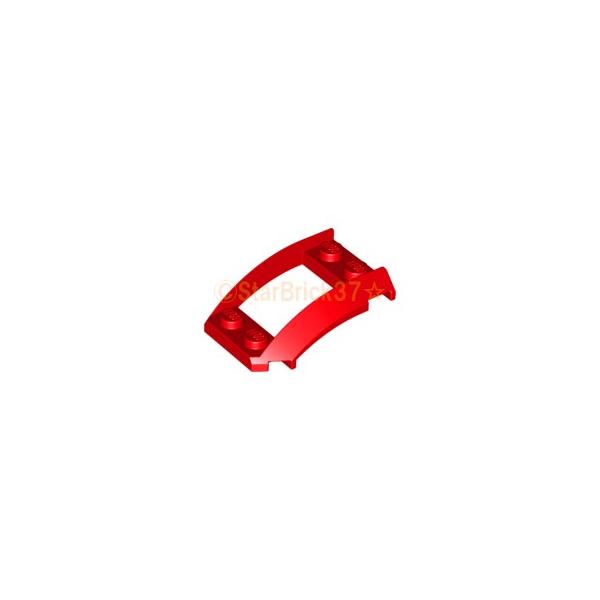 レゴ(LEGO)パーツばら売りのウェッジ4×3(オープン型・4スタッド)のレッドです。