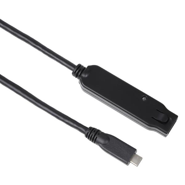USB�P�[�u�� USB3.2 Gen2 �^�C�vC�I�X-�^�C�vC���X 10m �A�N�e�B�u�����P�[�u��(�f�[�^�̂ݑΉ�) US3CMCF100 �y�݌ɕi�z�y���������z ���i�摜1