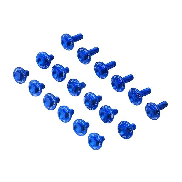 ZETA ZETA(ジータ) アルミボルトセット ガイソウヨウ BLUE KLX250 D