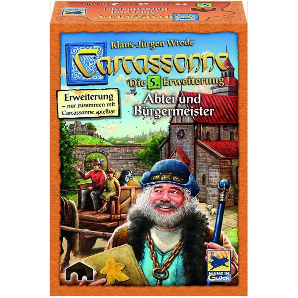 カルカソンヌ：修道院と市長 拡張セット5 (2016年版)　Carcassonne: Abtei & Burgermeister (Erw. 5, 2016 Edition)　　　外国語版　ボードゲーム