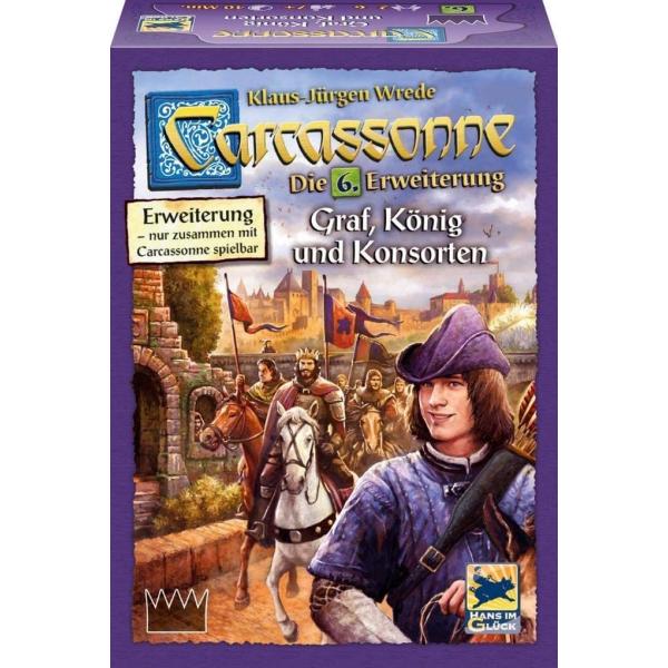 カルカソンヌ：川と王様と礼拝堂 拡張セット6 (2017年版)　Carcassonne: Graf, Konig und Konsorten (Erw. 6, 2017 Edition)　　　外国語版　ボードゲーム