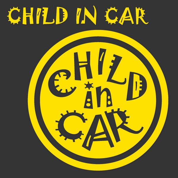 CHILD IN CAR　チャイルドインカーステッカー　ポップなサークル　お試しサンプル付