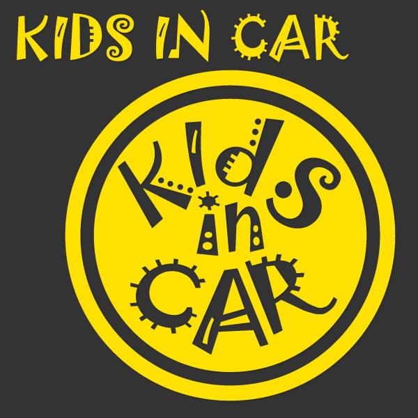 KIDS IN CAR　キッズインカーステッカー　ポップなサークル　お試しサンプル付