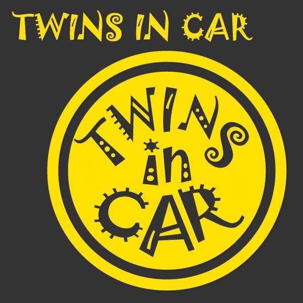 TWINS IN CAR　ツインズインカーステッカー　ポップなサークル　お試しサンプル付