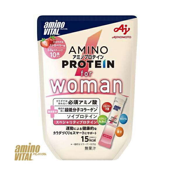 �A�~�m�o�C�^�� �A�~�m�v���e�C�� for Woman �X�g���x���[�� 10�{�� �����̑f Amino Vital �h�{�@�\�H�i