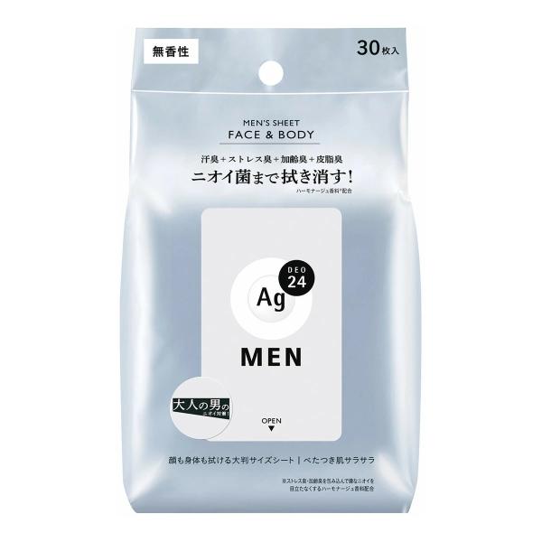 他サイト： エージーデオ24 メンズシート フェイス&amp;ボディ 無香性 30枚 ＊ファイントゥデイの商品画像