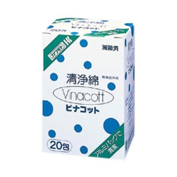ビナコット清浄綿 4cm×7.5cm 20包 （医薬部外品） / 川本産業