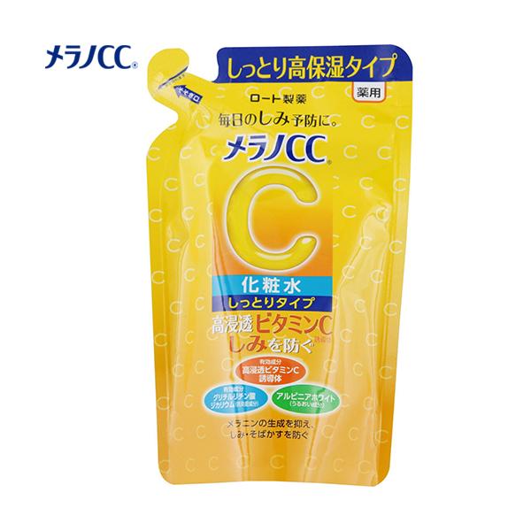 他サイト： メラノCC 薬用しみ対策美白化粧水 しっとりタイプ つめかえ/詰め替え 170mL ＊医薬部外品 ロート製薬 メラノCCの商品画像