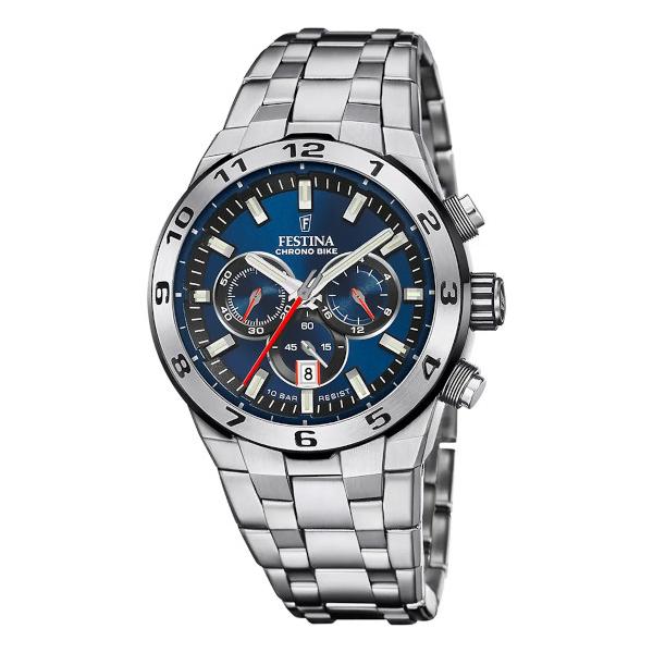 FESTINA フェスティナ　電池新品　クロノグラフ 腕時計 100m防水 FESTINA フェスティナ 電池新品 クロノグラフ 腕時計 100m防水