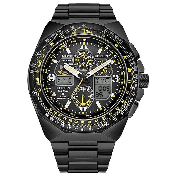 CITIZEN シチズンエコドライブ 電波ソーラー腕時計　メンズ CITIZEN JY8127-59E シチズン 逆輸入 エコドライブ スカイホーク