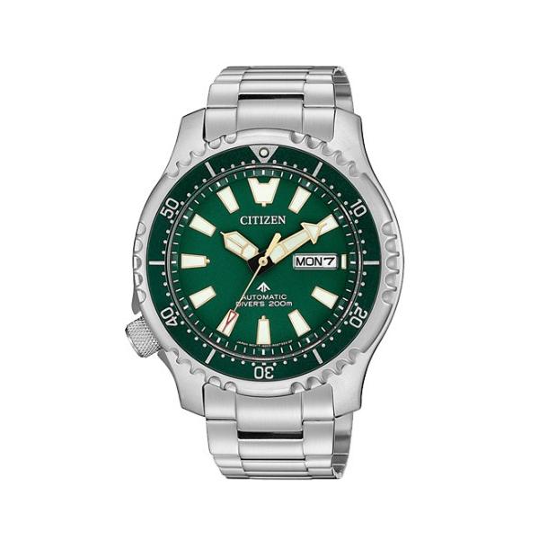 レア！MILUS 自動巻き時計 グレー 300m防水 スーパーコンプレッサー CITIZEN シチズン プロマスター FUGU 自動巻 オートマ メンズ