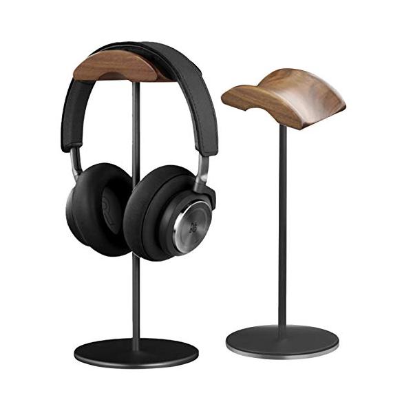 kantof(カントフ) ヘッドホンスタンド 天然木 高級ブラックウォールナット kantof(カントフ) ヘッドホンスタンド 天然木 高級ブラック