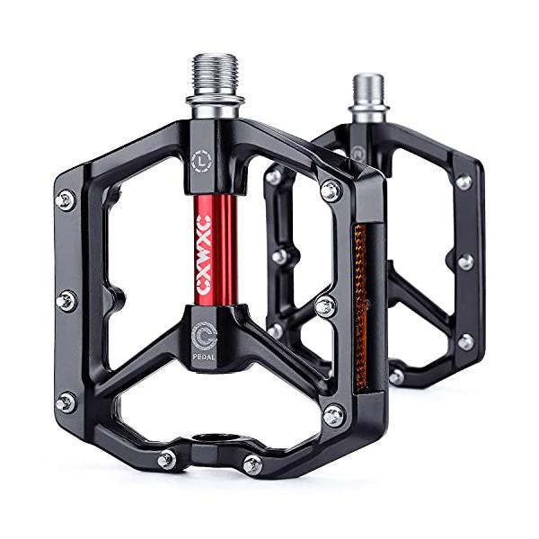 ・ブラック/レッド  ・・Color:ブラック/レッド・優れたグリップ力、長時間ライドでの快適性、効率性を提供する凹型プラットフォーム。・   安全のための一体型反射材。・   ローメンテナンスシーリング構造アクスルユニットにより、異物・液...