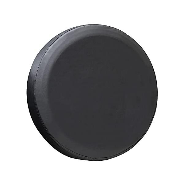 ・無地（黒）  ・・Color:無地（黒）・ジムニー、ジムニーシエラの純正スペアタイヤ用タイヤカバーです。・   スペアタイヤを雨や紫外線による劣化から保護します。・   PVCレザー製なので、撥水性、耐性に優れています。・   外径690...