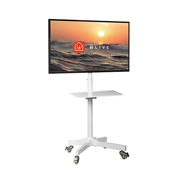 WLIVE テレビスタンド テレビ台 tvスタンド 液晶TVスタンド 23~55インチ対応 キャスター付き VESA規格対応 壁寄せ ハイタイプ 高さ角度調 WLIVE テレビスタンド テレビ台 tvスタンド 液晶TVスタンド 23~55