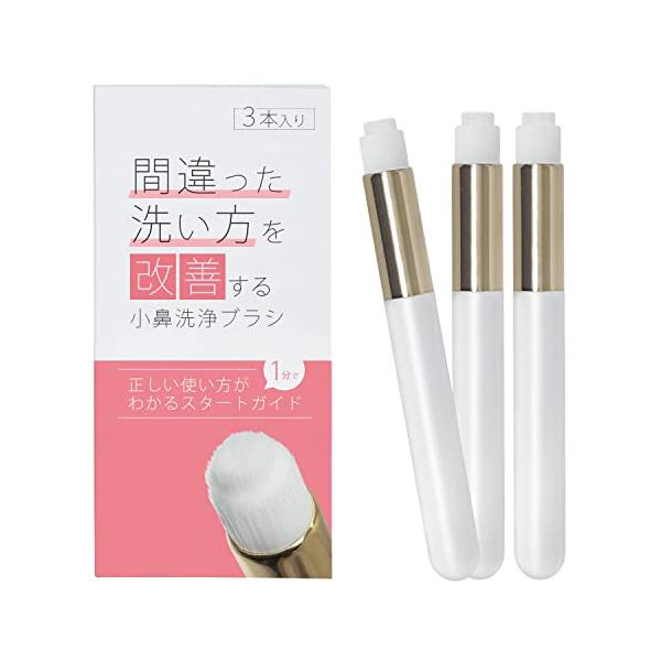 極繊毛ブラシ 洗顔 小鼻ブラシ レディース メンズ 大人のカラダ改善計画 小鼻洗浄ブラシとスタートガイドのセット 毛穴の