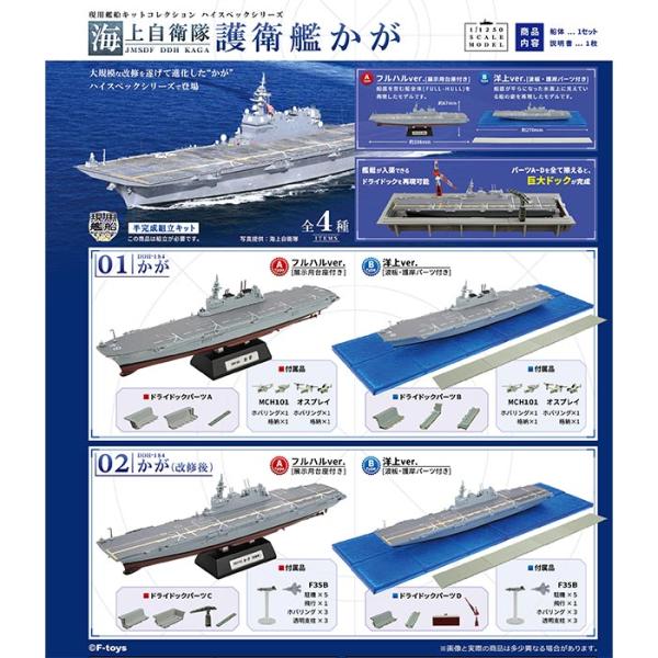 F-toys Confect - エフトイズ 海上自衛隊 護衛艦　かが BOX(4個入り) stars-y_ok-ja03282