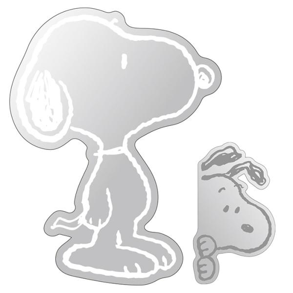 メール便 送料無料 ピーナッツ スヌーピー インテリアミラー 小さめ